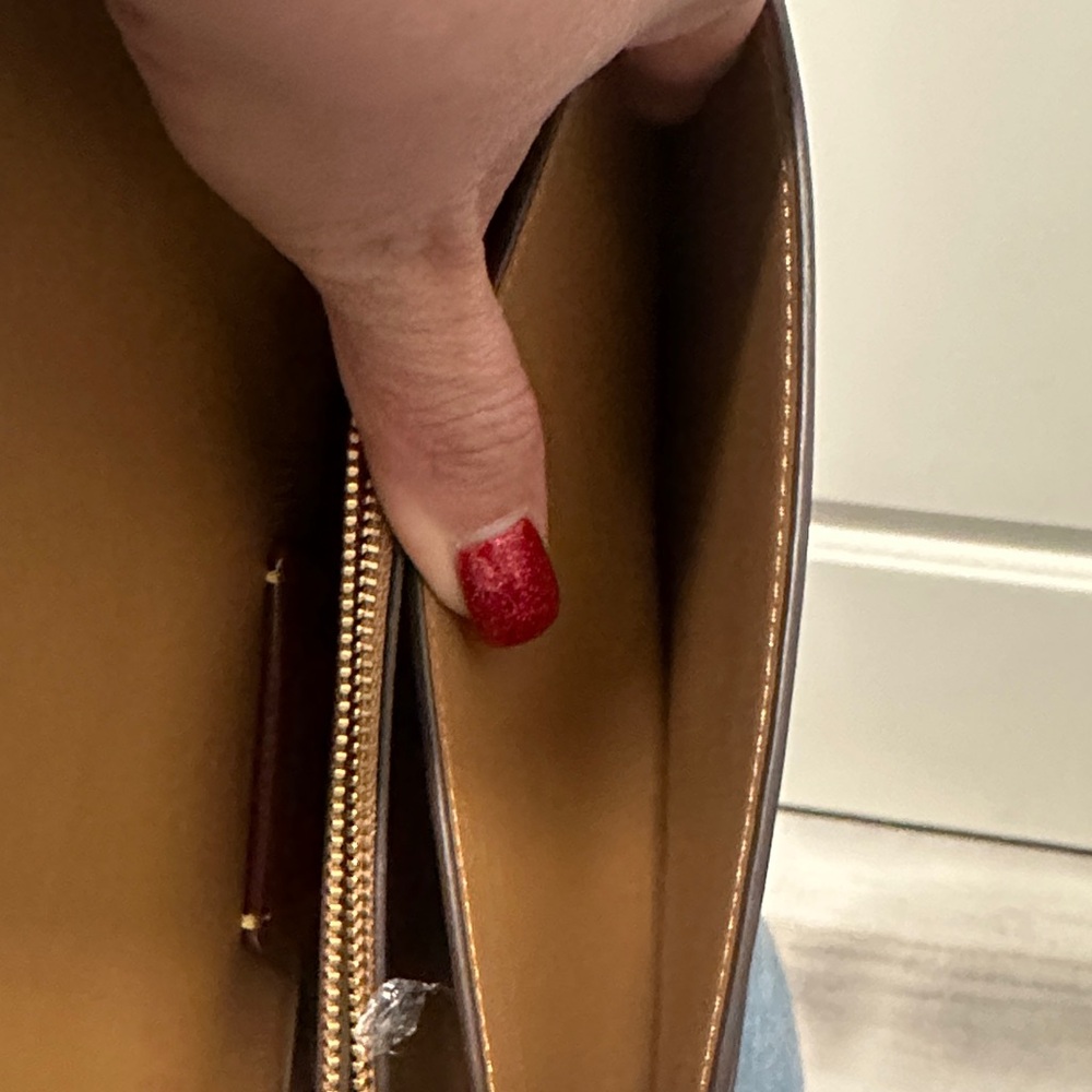 Coach Brown Leather Crossbody with Gold Hardware - Picture 11 of 15